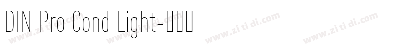 DIN Pro Cond Light字体转换